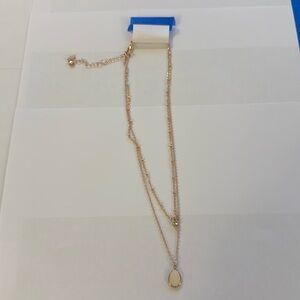 Elegant Rose Gold Plated Layered Necklace